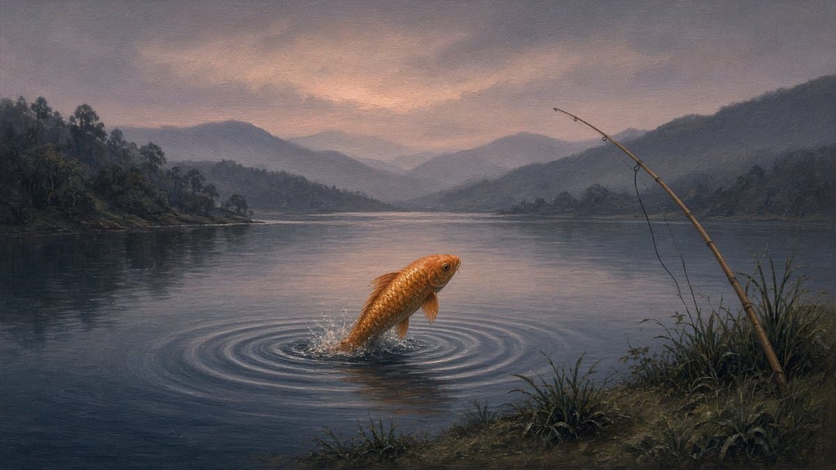 蘭潭人面魚：水面的一張人臉