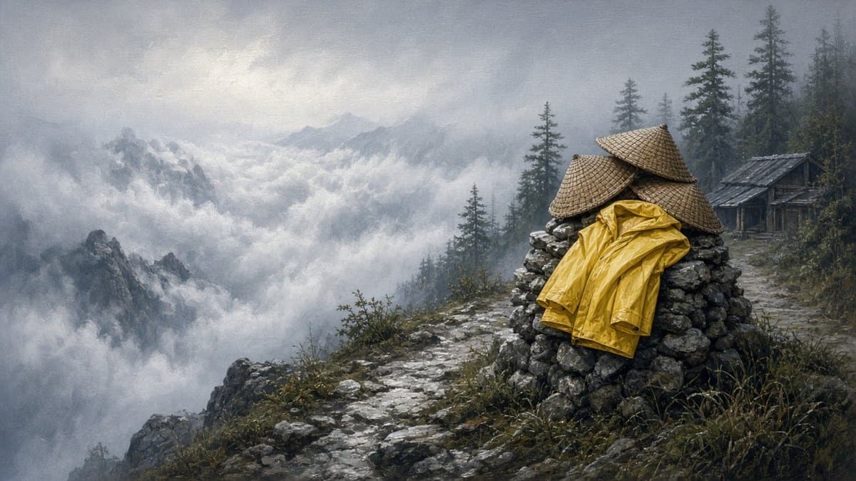 玉山小飛俠：南峰岔路的黃色雨衣